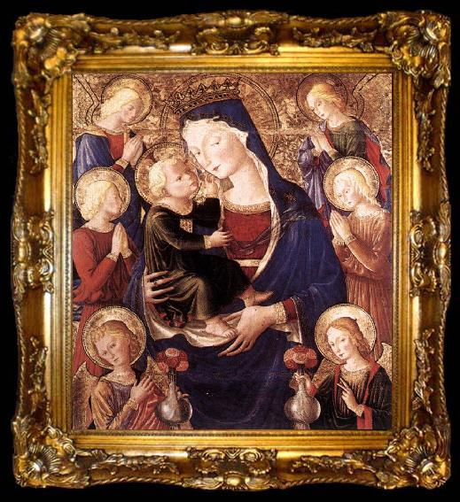framed  CAPORALI, Bartolomeo Virgin and Child with Angels f, ta009-2